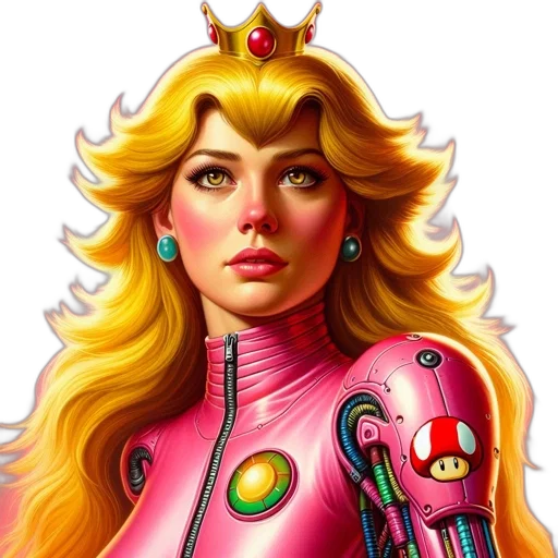 robot, comic book art, concept art, fantasy art transparent PNG cut-out