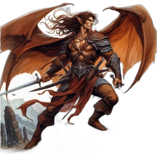 dragon, sword, fantasy art, concept art transparent PNG cut-out