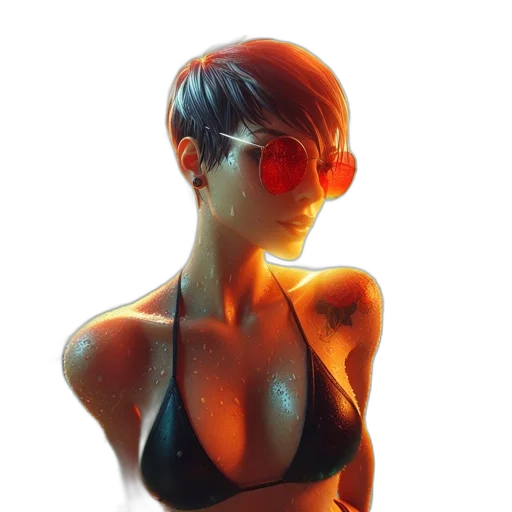 mask, face, jewelry, jacket transparent PNG cut-out