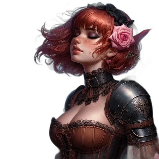 dress, fantasy art, concept art, photorealistic transparent PNG cut-out