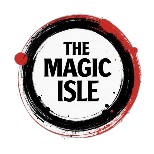 black, white, logo, red transparent PNG cut-out