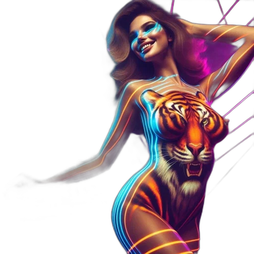 comic book art, concept art, fantasy art, cyberpunk transparent PNG cut-out