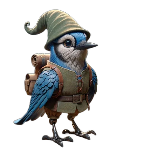 staff, hat, animal, creature transparent PNG cut-out