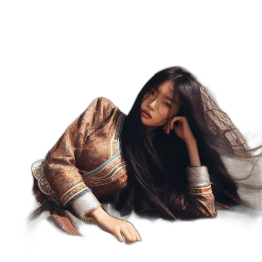 hair, jewelry, face, creature transparent PNG cut-out
