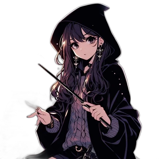 staff, umbrella, weapon, jacket transparent PNG cut-out