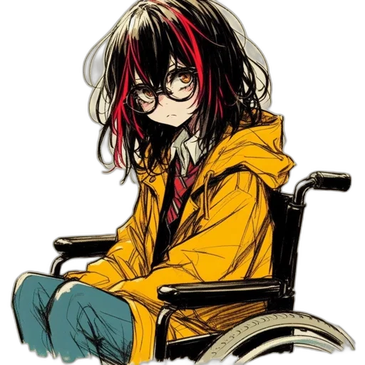 jacket, face, staff, hair transparent PNG cut-out