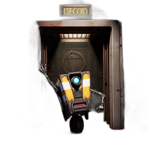 robot, concept art, 3d render, outer space transparent PNG cut-out