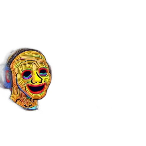 mask, face, robot, creature transparent PNG cut-out