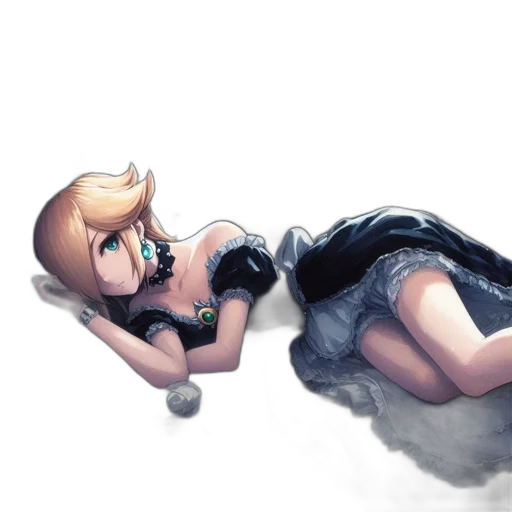 dress, robot, staff, weapon transparent PNG cut-out