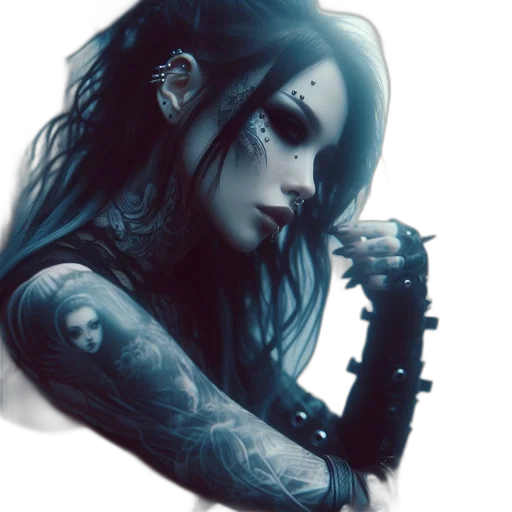 face, jewelry, fantasy art, concept art transparent PNG cut-out