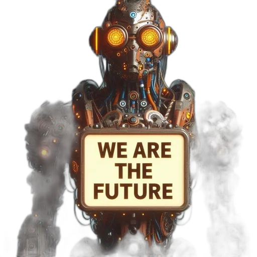 robot, cyberpunk, concept art, detailed transparent PNG cut-out
