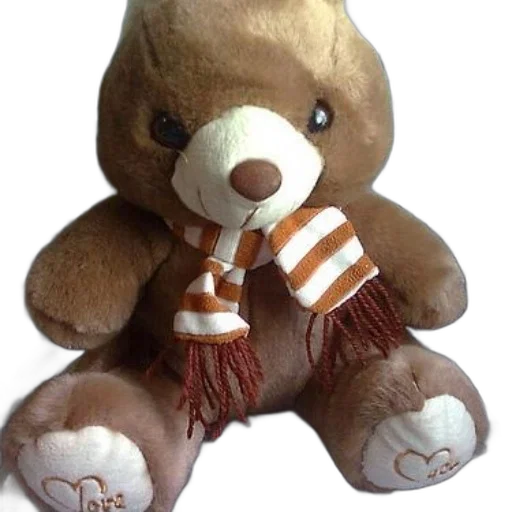 brown, teddy, bear, white transparent PNG cut-out