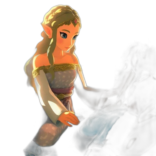 dress, sword, staff, fantasy art transparent PNG cut-out