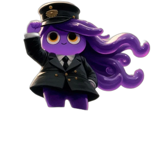 staff, creature, 3d render, cartoon transparent PNG cut-out