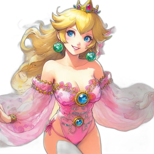 dress, crown, concept art, fantasy art transparent PNG cut-out