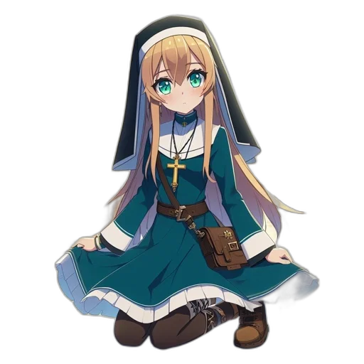 dress, staff, weapon, dragon transparent PNG cut-out