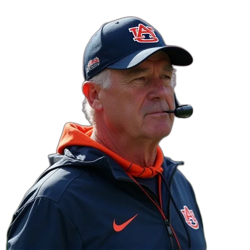 staff, auburn, football, coach transparent PNG cut-out