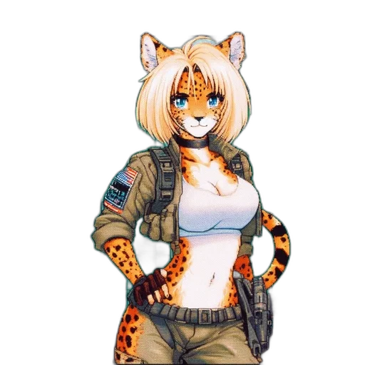 animal, jacket, staff, weapon transparent PNG cut-out