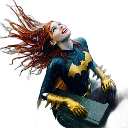hair, comic book art, concept art, photorealistic transparent PNG cut-out