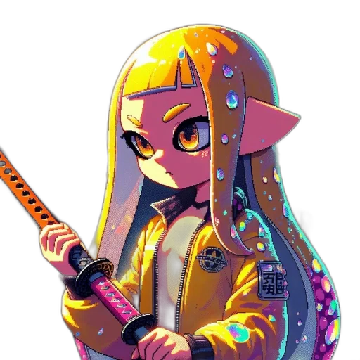 staff, weapon, jacket, sword transparent PNG cut-out