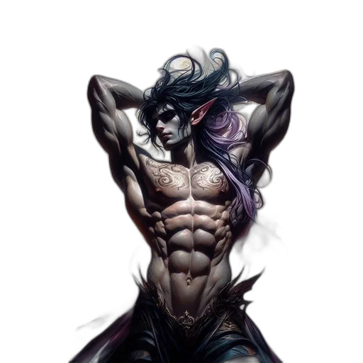fantasy art, concept art, comic book art, cyberpunk transparent PNG cut-out