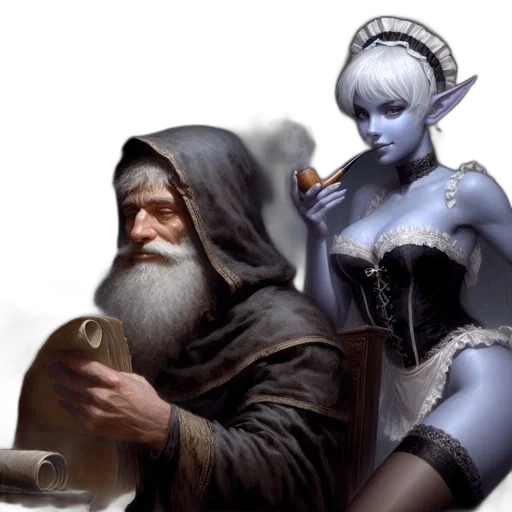 fantasy art, concept art, photorealistic, oil painting transparent PNG cut-out