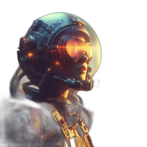 robot, face, mask, staff transparent PNG cut-out