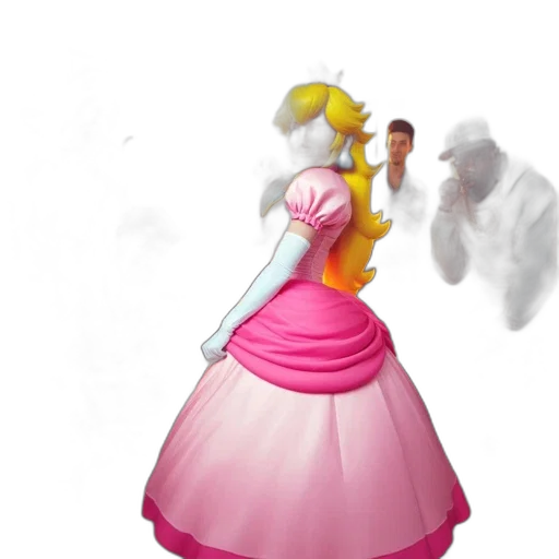 dress, staff, crown, weapon transparent PNG cut-out