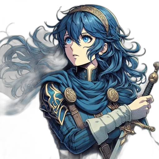 sword, staff, weapon, fantasy art transparent PNG cut-out