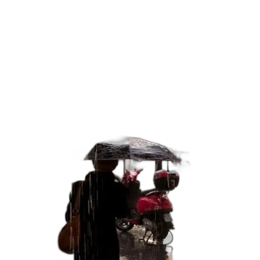 umbrella, robot, hat, jacket transparent PNG cut-out