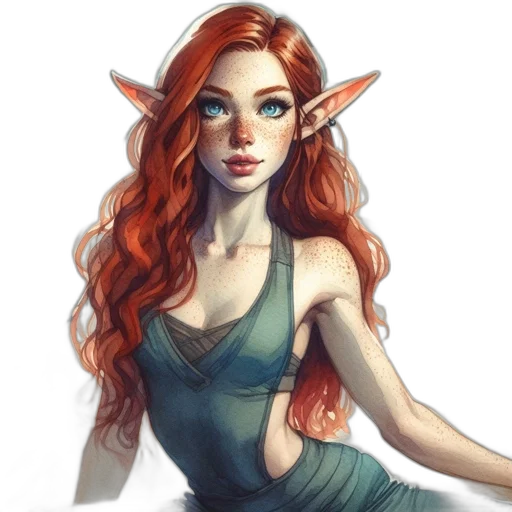 dress, dragon, face, fantasy art transparent PNG cut-out