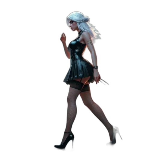 dress, concept art, fantasy art, 3d render transparent PNG cut-out