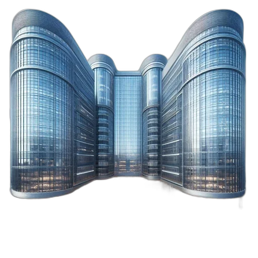 building, 3d render, concept art, modern transparent PNG cut-out