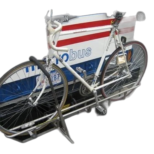 3d render, bicycle, mounted, back transparent PNG cut-out