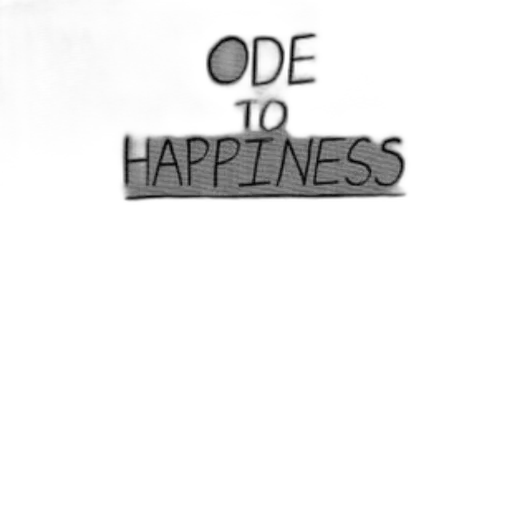 jacket, ode, happiness, written transparent PNG cut-out