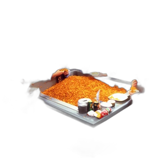 food, jewelry, staff, 3d render transparent PNG cut-out