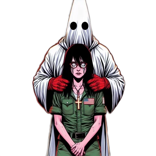 staff, mask, jacket, robot transparent PNG cut-out