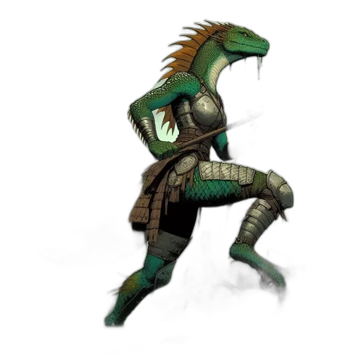 dragon, creature, staff, animal transparent PNG cut-out