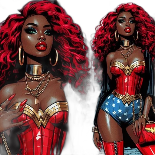 comic book art, concept art, fantasy art, cartoon transparent PNG cut-out