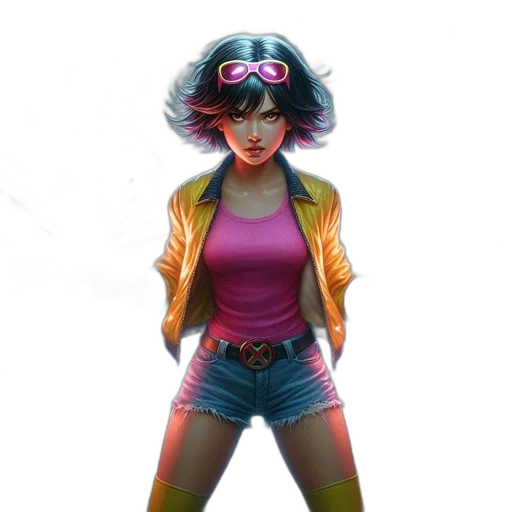 jacket, concept art, comic book art, cyberpunk transparent PNG cut-out