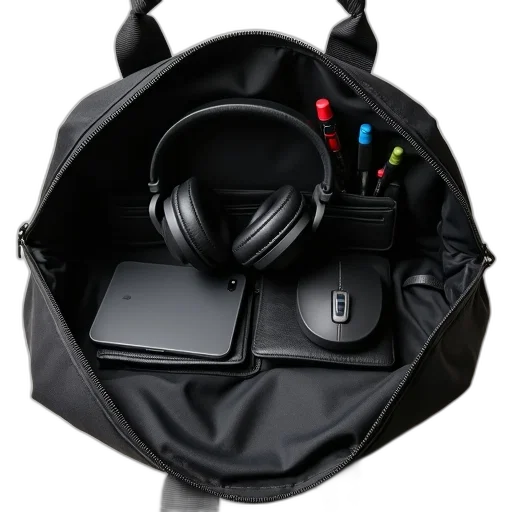 3d render, cyberpunk, black, laptop transparent PNG cut-out