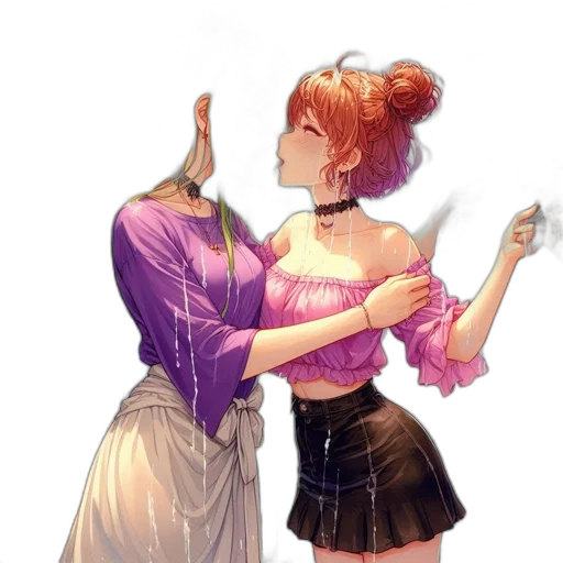 dress, staff, umbrella, jacket transparent PNG cut-out