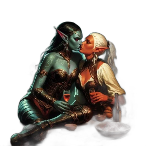 fantasy art, concept art, comic book art, pixel art transparent PNG cut-out