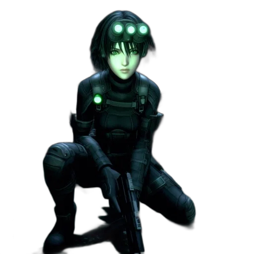 robot, weapon, staff, creature transparent PNG cut-out