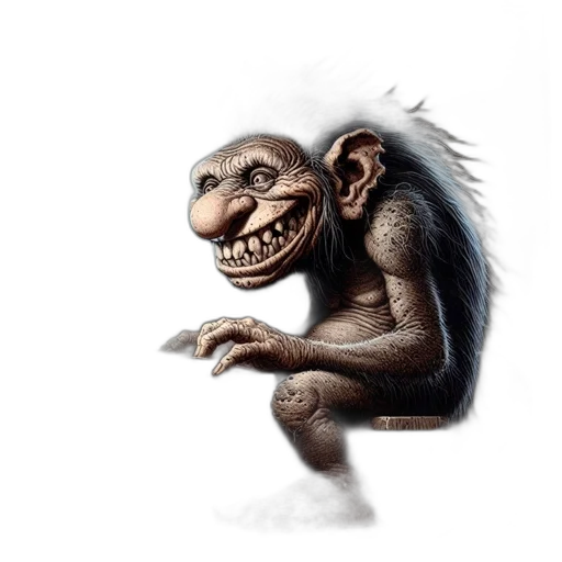 creature, animal, face, staff transparent PNG cut-out