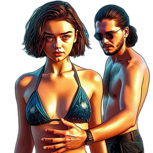 comic book art, concept art, photorealistic, fantasy art transparent PNG cut-out