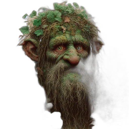 face, mask, creature, staff transparent PNG cut-out
