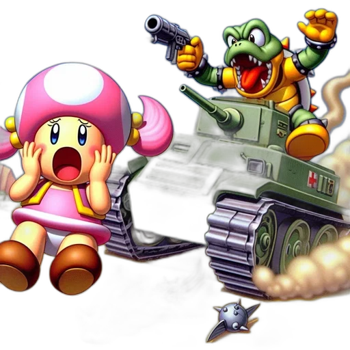 weapon, concept art, pixel art, mario transparent PNG cut-out