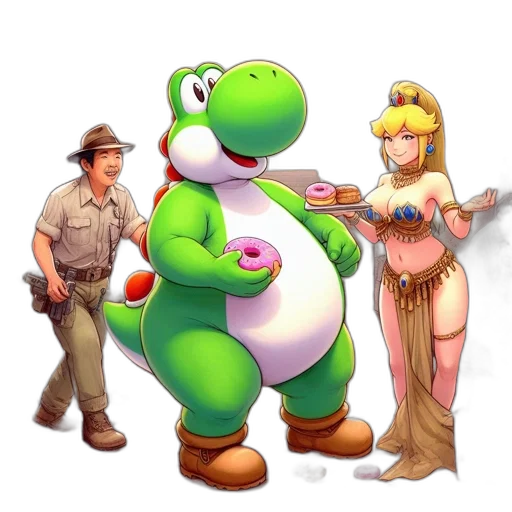 weapon, dragon, animal, staff transparent PNG cut-out