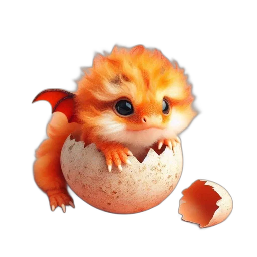 dragon, creature, food, animal transparent PNG cut-out
